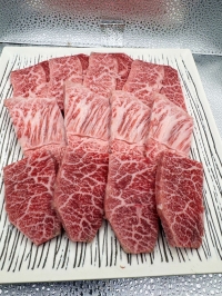 【九州銘柄A5】和牛ミスジ焼肉100g　※小分け
